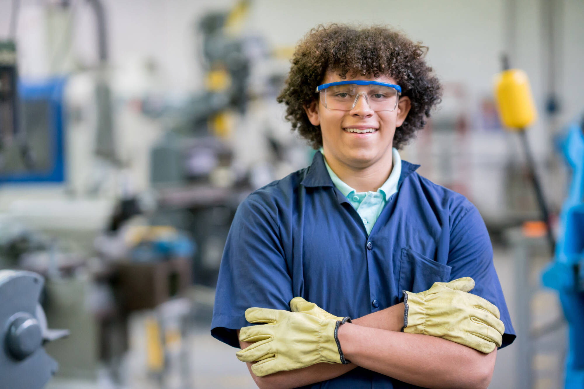 Next Engineers student in the lab